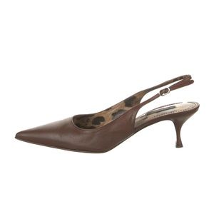 Dolce&Gabbana Leather Slingback Pumps